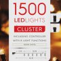 Коледни светлини Luxuriance 1500 LED 35m. Коледна украса лампички за декорация , снимка 2