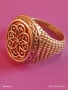 Сребърен пръстен винтидж стил красива орнаментика ювелирна изработка 42376, снимка 7