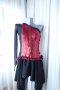 рокля за спортни танци комбинация между червено и черно, снимка 13