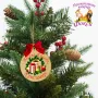 Дървена персонализирана висулка за елха Коледа, снимка 6