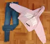 Комплект нови дамски дънки и топ, снимка 1