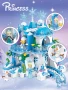 Снежен замък с 6 фигурки – 504 части, тип Lego Frozen стил, снимка 6