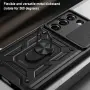 За Realme C100 5G / C83 5G Удароустойчив TPU PC Калъф с Въртяща Стойка, Плъзгащо Капаче за Камерата , снимка 13