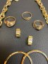 Златни обеци халки кръст ланец пръстен 14 карата 585 златни zlato prasten obeci gold , снимка 2
