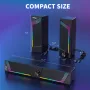 Компютърни високоговорители EnjoyNest, RGB високоговорители, USB захранване, 3,5 mm Aux, снимка 8