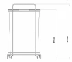 Кош за отпадъци Elletipi Ecofil PF01 44B2 2x24л За вграждане в чекмедже кош за боклук разделно , снимка 6