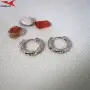 Обеци с платинено покритие 211250, снимка 3