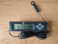 Дигитален Термометър с Вътрешна и Външна Температура с LCD дисплей, сонда, часовник, Z31714, снимка 1