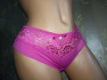 Livera S-Чудесни бикини в тъмно розово микрофибър и дантела , снимка 3