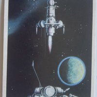 Съветски картички Космос , снимка 2 - Филателия - 32277051