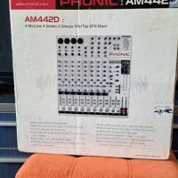 PHONIC - AM442D + Дървена кутия, снимка 9 - Ресийвъри, усилватели, смесителни пултове - 42158051