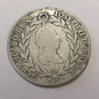 Монета 20 кройцер 1788 Kreuzer - Joseph II, снимка 1 - Нумизматика и бонистика - 44162434