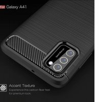 Промо! Samsung Galaxy A41 карбон силиконов гръб / кейс, снимка 3 - Калъфи, кейсове - 29107708