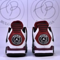 Nike Jordan Retro 4 PSG, Pure Money, Black Canvas, снимка 5 - Спортни обувки - 39215036