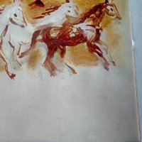 Мони Аладжемов картина акварел , снимка 5 - Картини - 38484675