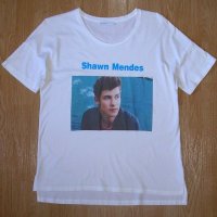 Бяла блуза Shawn Mendes, Шон Мендес, 12-14 г., 15 лв., снимка 1 - Детски тениски и потници - 30215684
