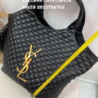 Луксозна Черна чанта Saint Laurent  код DS-F22, снимка 4 - Чанти - 42345260