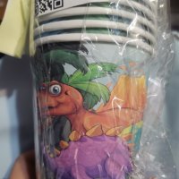 Динозаври Динозвър 10 бр картонени чаши парти рожден ден, снимка 3 - Чаши - 31687986