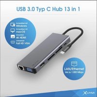 Докинг станция USB 3.0 тип  C Hub 13-in-1, снимка 4 - Други - 37915596