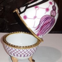Порцеланово яйце в стил Феберже , снимка 5 - Колекции - 44292748