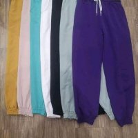 Спортен панталон във бял и лилав цвят, снимка 1 - Панталони - 29158147