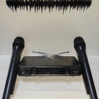 Комплект безжични микрофони с приемник 2 бр, снимка 1 - Микрофони - 41329110