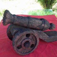 Старинно копие на дървен топ, снимка 1 - Антикварни и старинни предмети - 30219438