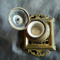 стара бронзова мастилница, снимка 3 - Антикварни и старинни предмети - 22146292
