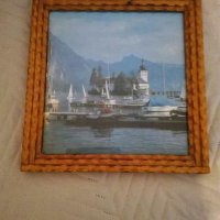 Картина с дървена резбована рамка, снимка 7 - Картини - 31383081