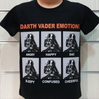Нова детска тениска с трансферен печат Дарт Вейдър, Междузвездни войни (Star Wars), снимка 3 - Детски тениски и потници - 31649865
