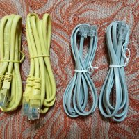 Етернет и телефонен кабел, снимка 1 - Мрежови адаптери - 31777382
