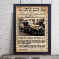 Крахът на Уолстрийт 1929 вестник постер плакат, снимка 1 - Декорация за дома - 35504120