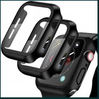 Протектор за часовник Apple Watch 6 SE 5 4 40mm 44mm + стъклен 3D 5D, снимка 2 - Аксесоари за Apple - 37896478