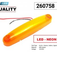 Габарит Led Neon - Червен/Жълт/Бял -12-24 V ( 6 бр. пакет), снимка 2 - Аксесоари и консумативи - 31684143