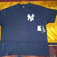 New York bassebal тениска 100% памук нова Majestic #2 Jetter размер ХХХЛ, снимка 1 - Други спортове - 31270633