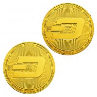 Даш монета / Dash Coin ( Dash ) - Златиста, снимка 3 - Нумизматика и бонистика - 26917683