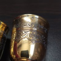 Чашки MINERVA 0,950  24к Злато LOUGUER-LAPAR PARIS 1878г, снимка 3 - Антикварни и старинни предмети - 44415657