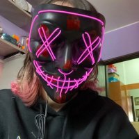 Уникална LED маска с розов цвят. НОВО., снимка 2 - Други игри - 40072152