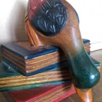 Дървена фигура на патица, снимка 4 - Колекции - 31466285