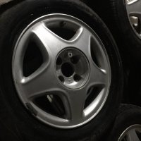 4 бр. Алуминиеви джанти с гуми за Opel 15-ки 5x100, снимка 4 - Гуми и джанти - 30924987