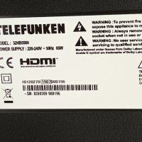 Telefunken 32HB5500 със счупен екран-17IPS62/17MB211S/VES315WNDS-2D-N21, снимка 2 - Части и Платки - 38158765