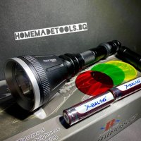 Мощен фенер за лов bl-q2888 с три сменяеми филтъра, снимка 1 - Къмпинг осветление - 42120766