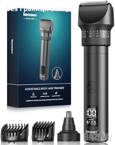 Нов Мъжки електрически тример 42 дължини, тиха работа, 120 мин батерия, снимка 1