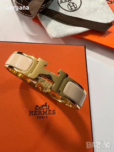 Бежова гривна Hermes, снимка 1