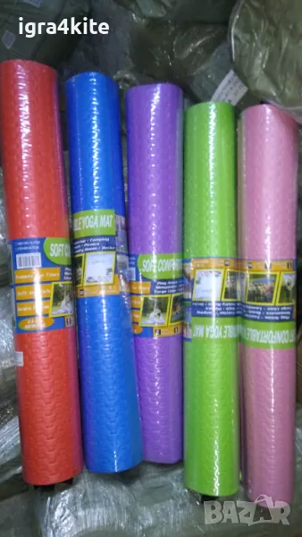 XL Големи дебели постелки за йога, гимнастика, пилатес, фитнес, снимка 1