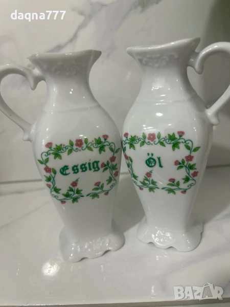 Винтидж порцеланови канички за оцет и олио Bavaria, снимка 1