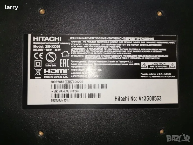 Телевизор Hitachi 28HXC05 на части, снимка 1