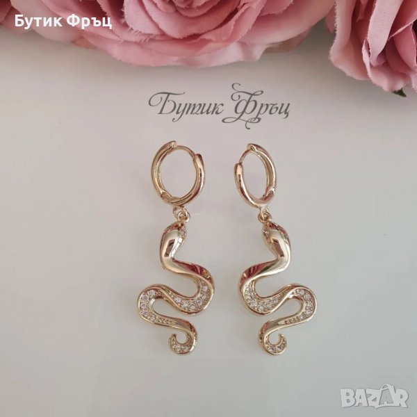 Обеци змийчета , снимка 1