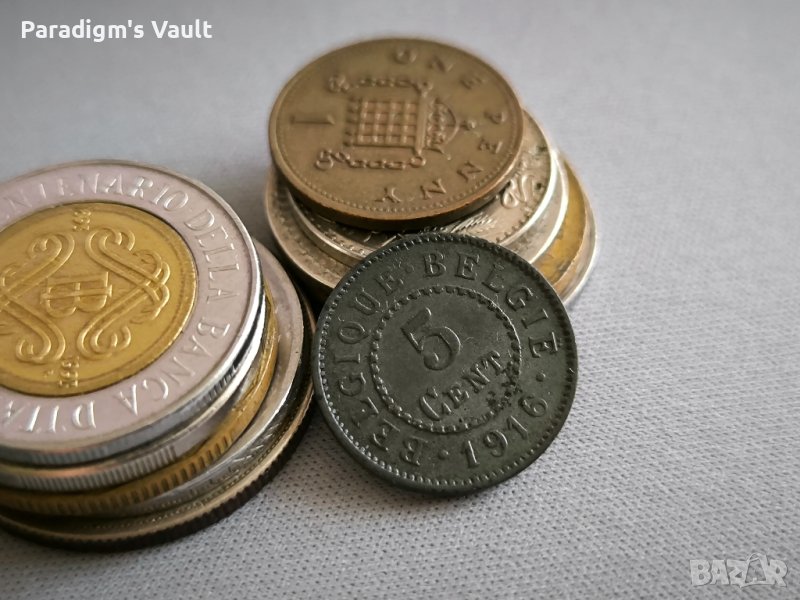 Монета - Белгия - 5 цента | 1916г., снимка 1
