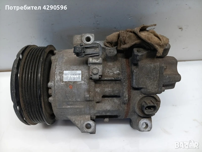 Компресор климатик за Toyota 447260-0196 Denso 5SE12C, снимка 1